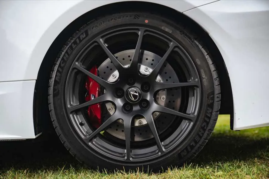 Wheel arch photographed close
