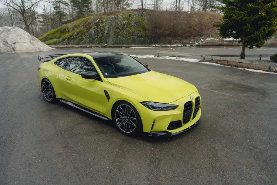 BMW M4 Competition on a service lot